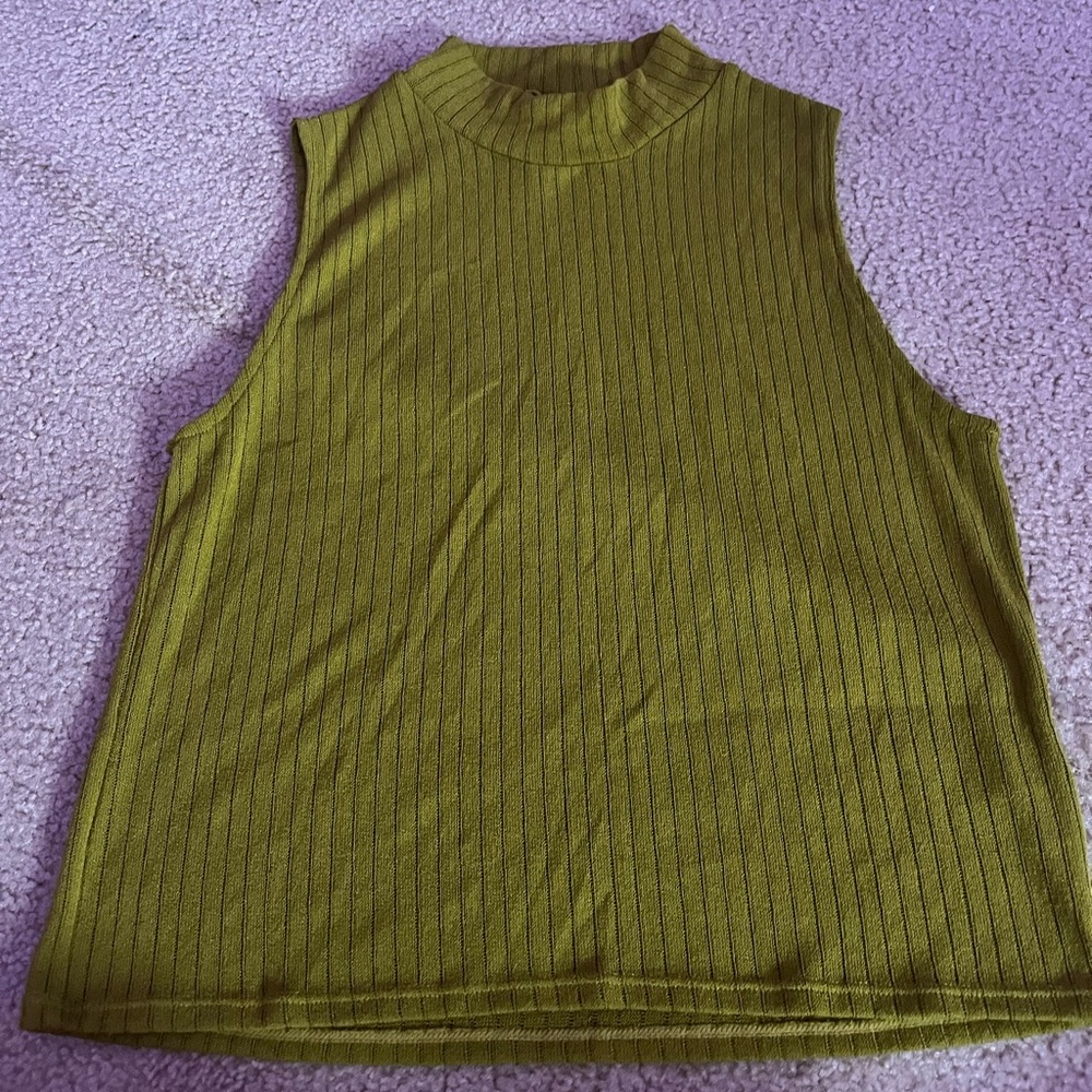 Olive green tank top